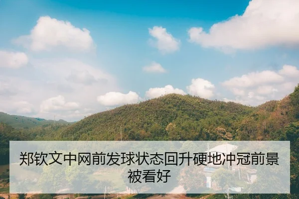 郑钦文中网前发球状态回升硬地冲冠前景被看好